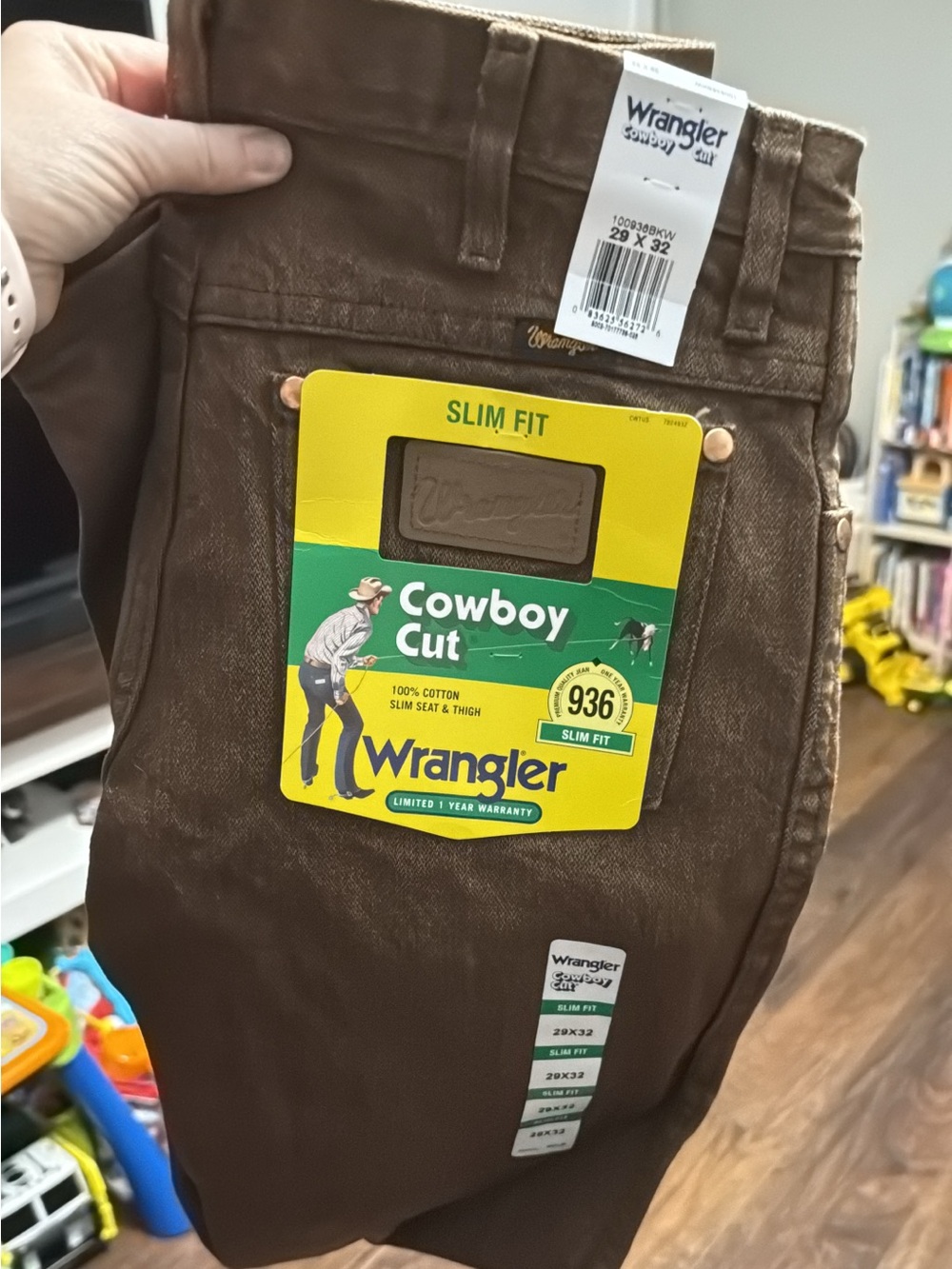 Wrangler Men’s Slim Fit Jeans - Brown